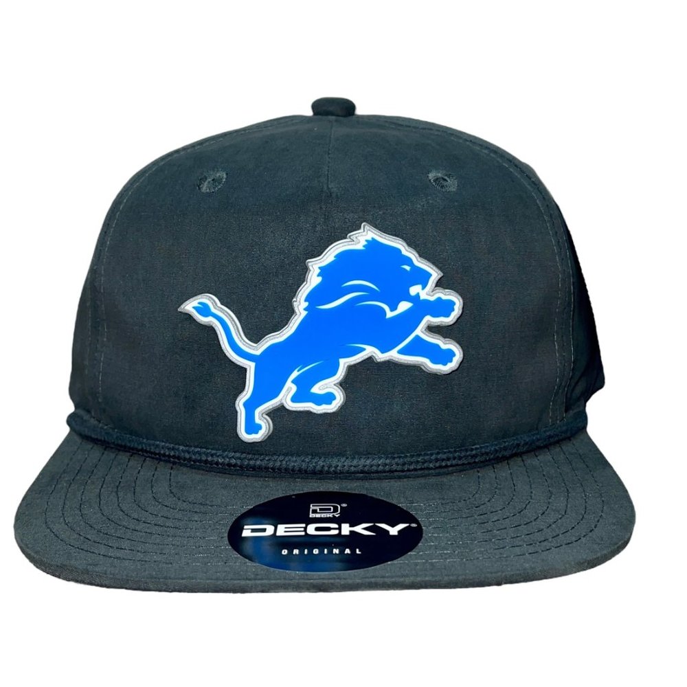 Detroit Lions 3D Classic Rope Hat- Charcoal